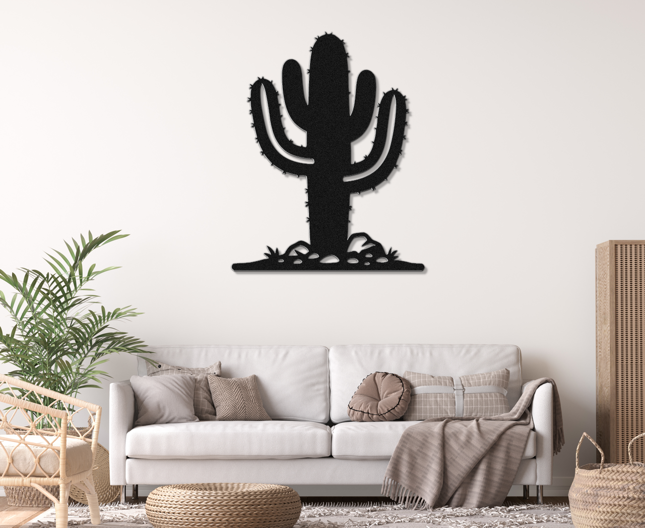 Saguaro Cactus Metal Wall Art