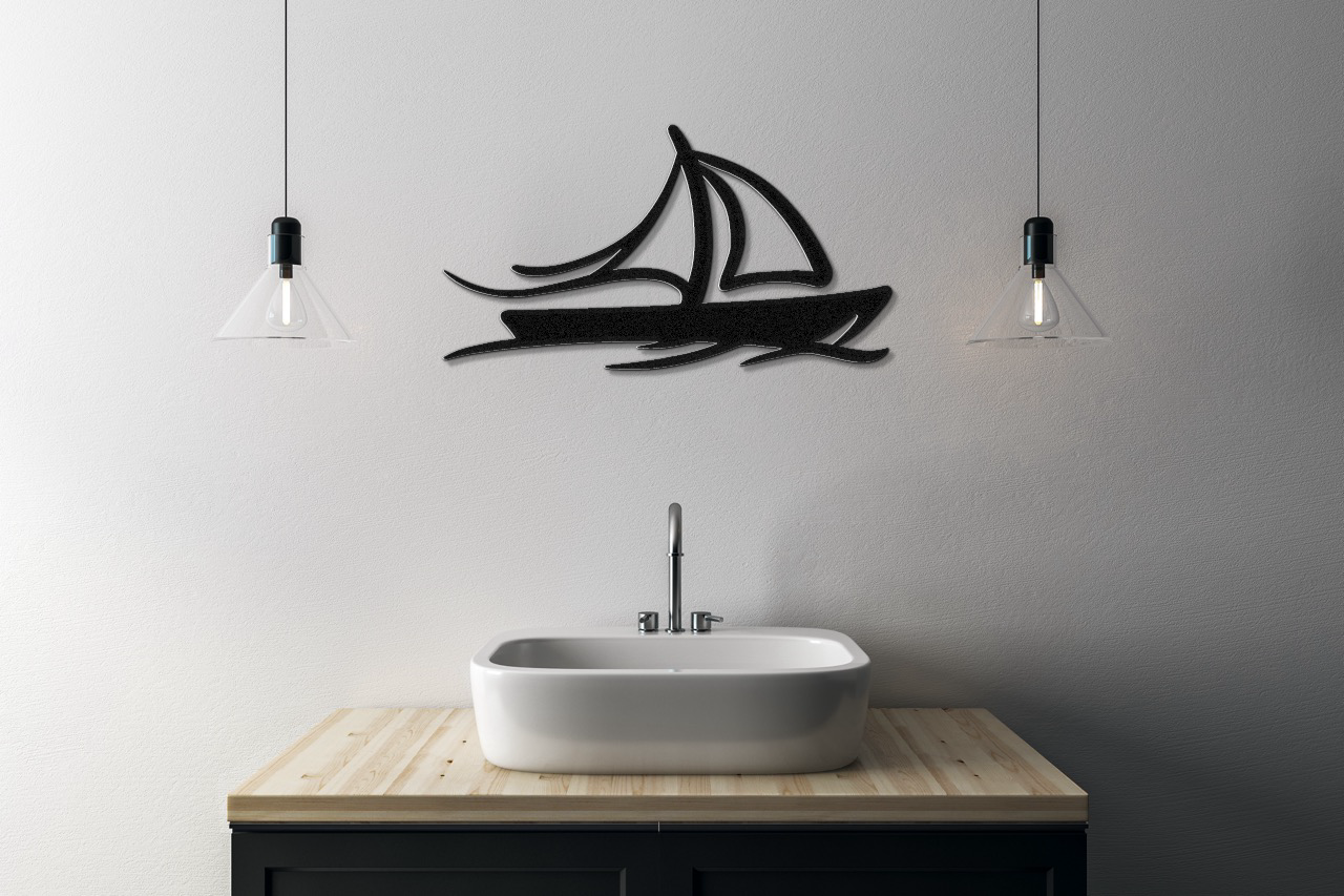 Sailboat Metal Wall Art
