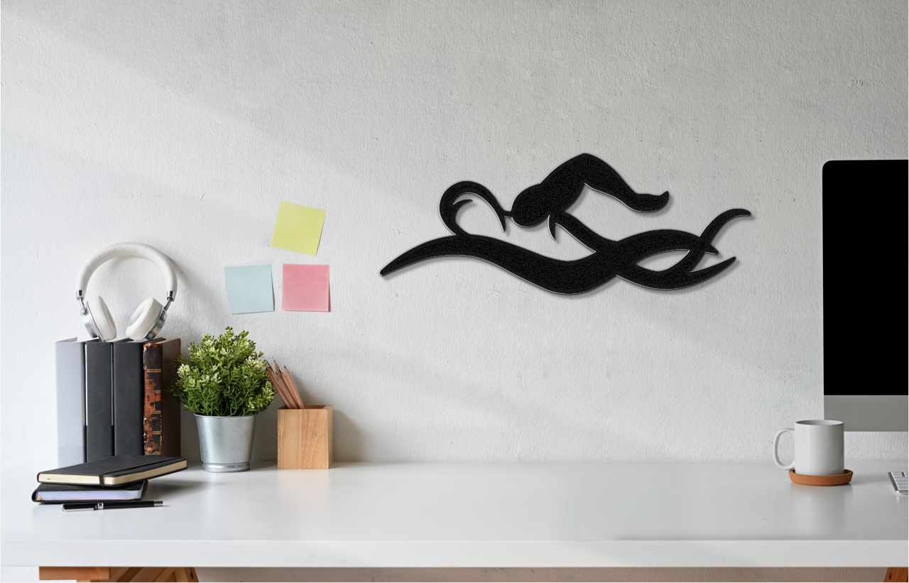 Swimmer Metal Wall Art