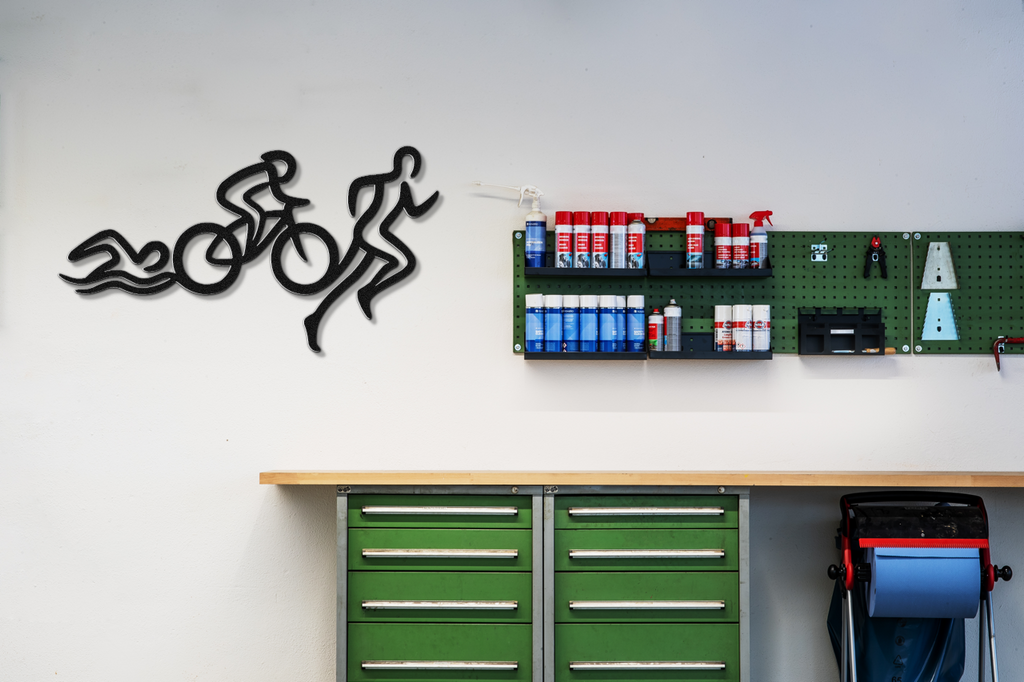 Triathlon Metal Wall Art