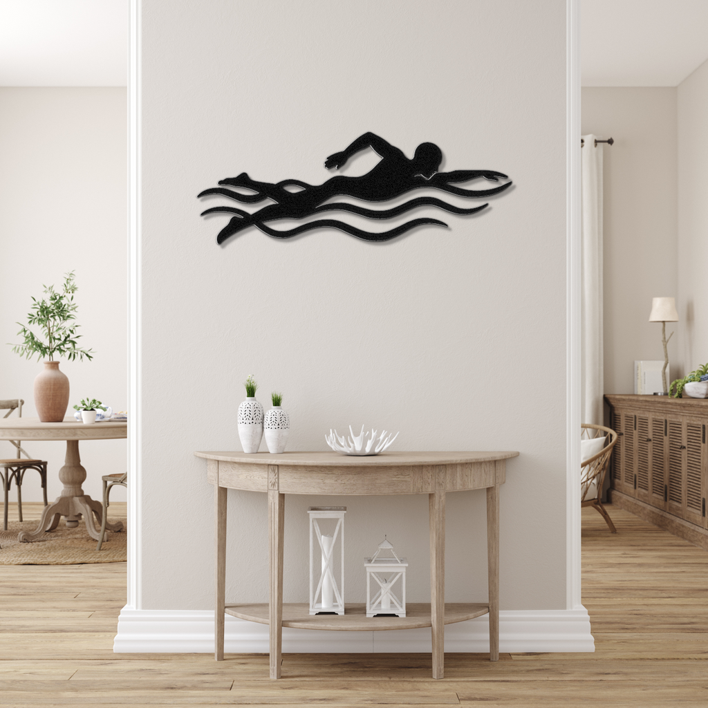 Swimmer Metal Wall Art
