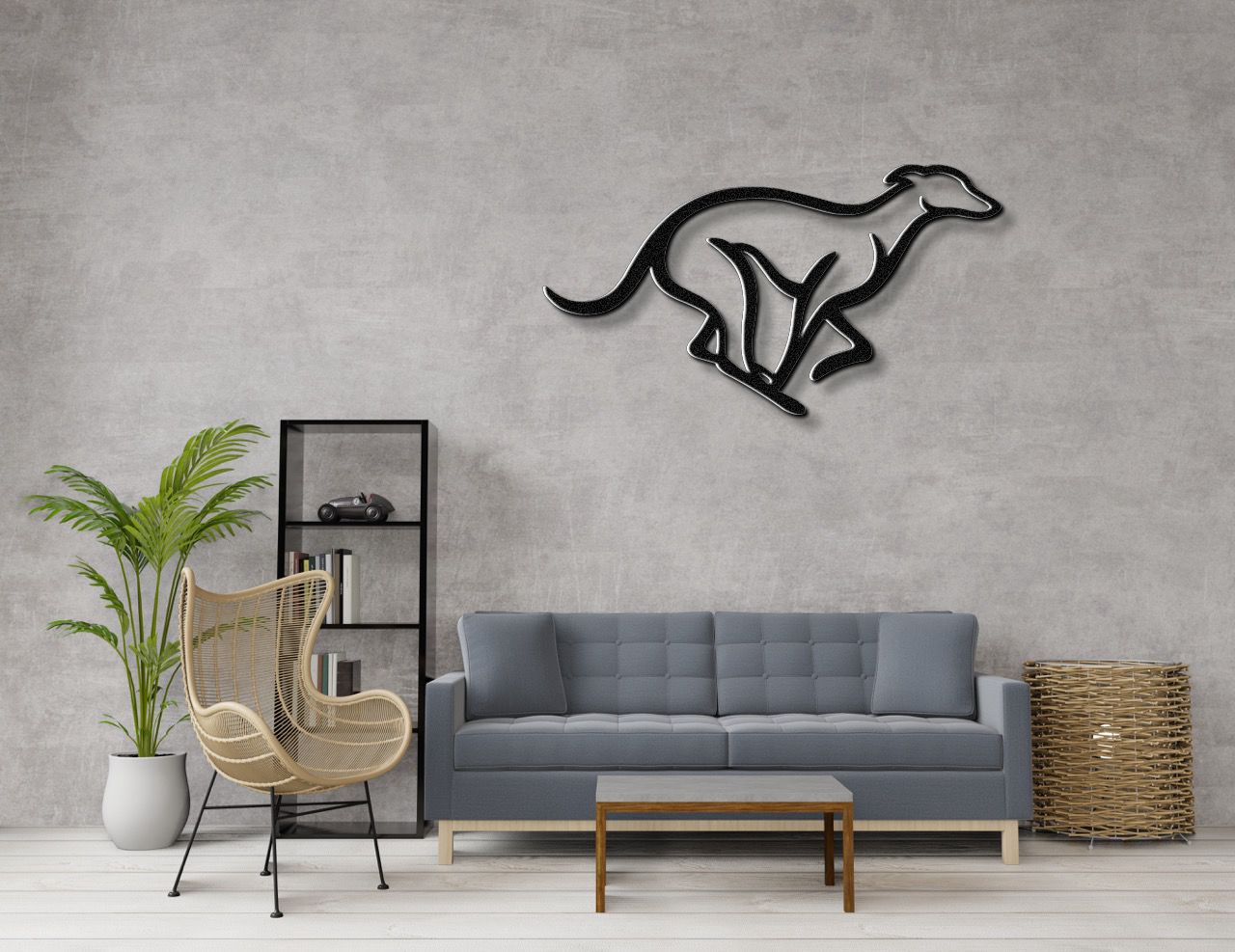 Greyhound Metal Wall Art