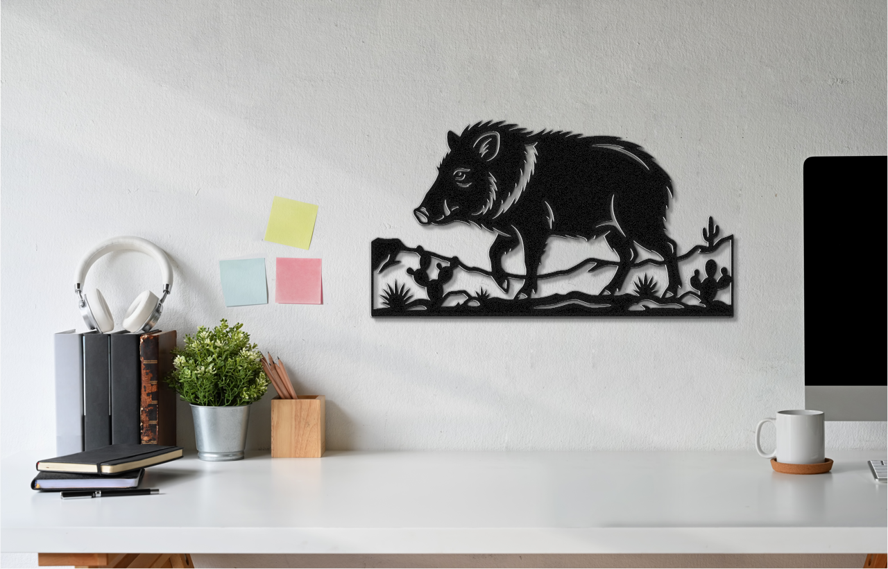 Javelina Metal Wall Art
