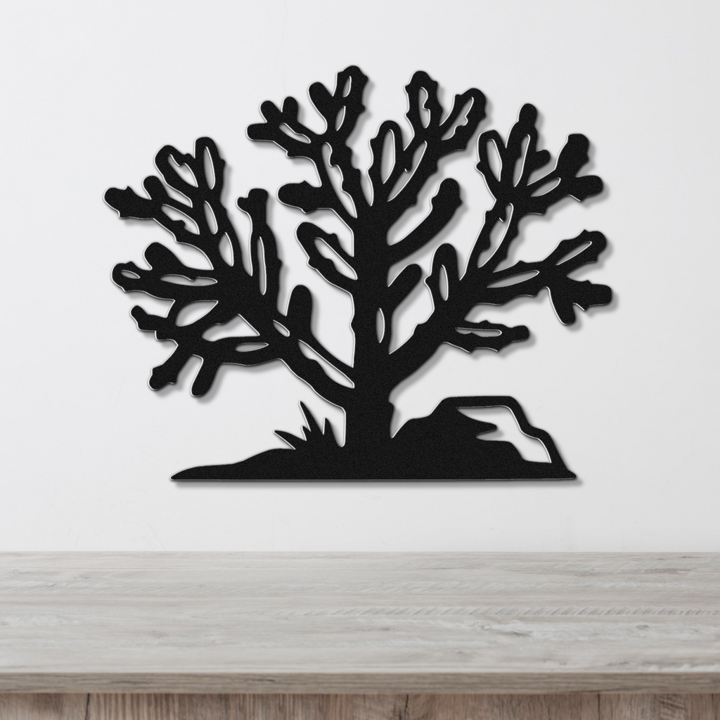 Cholla Cactus Metal Wall Art