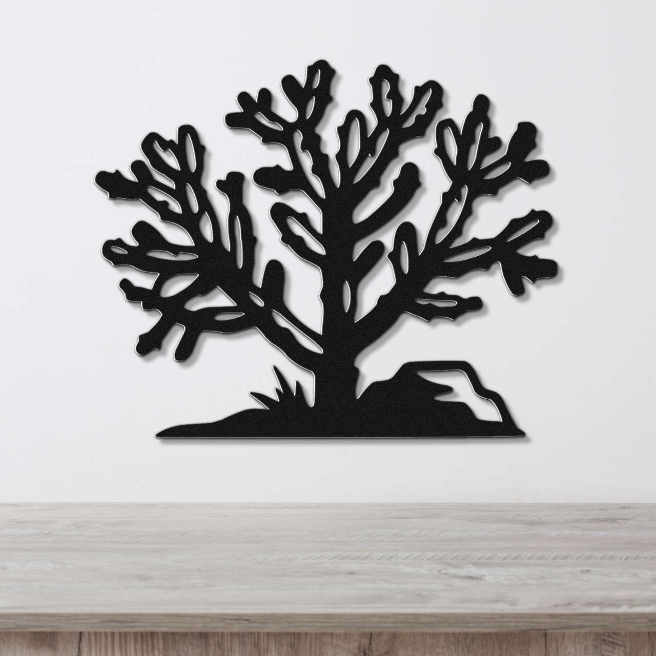 Cholla Cactus Metal Wall Art