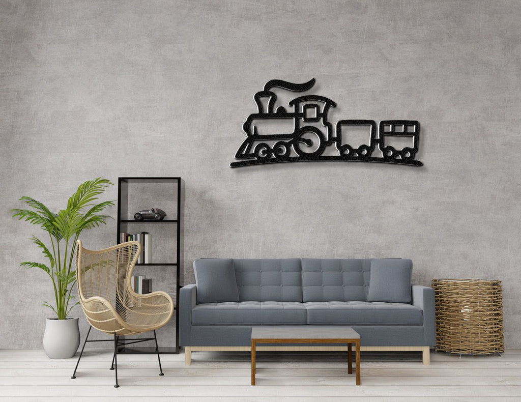 Train Metal Wall Art