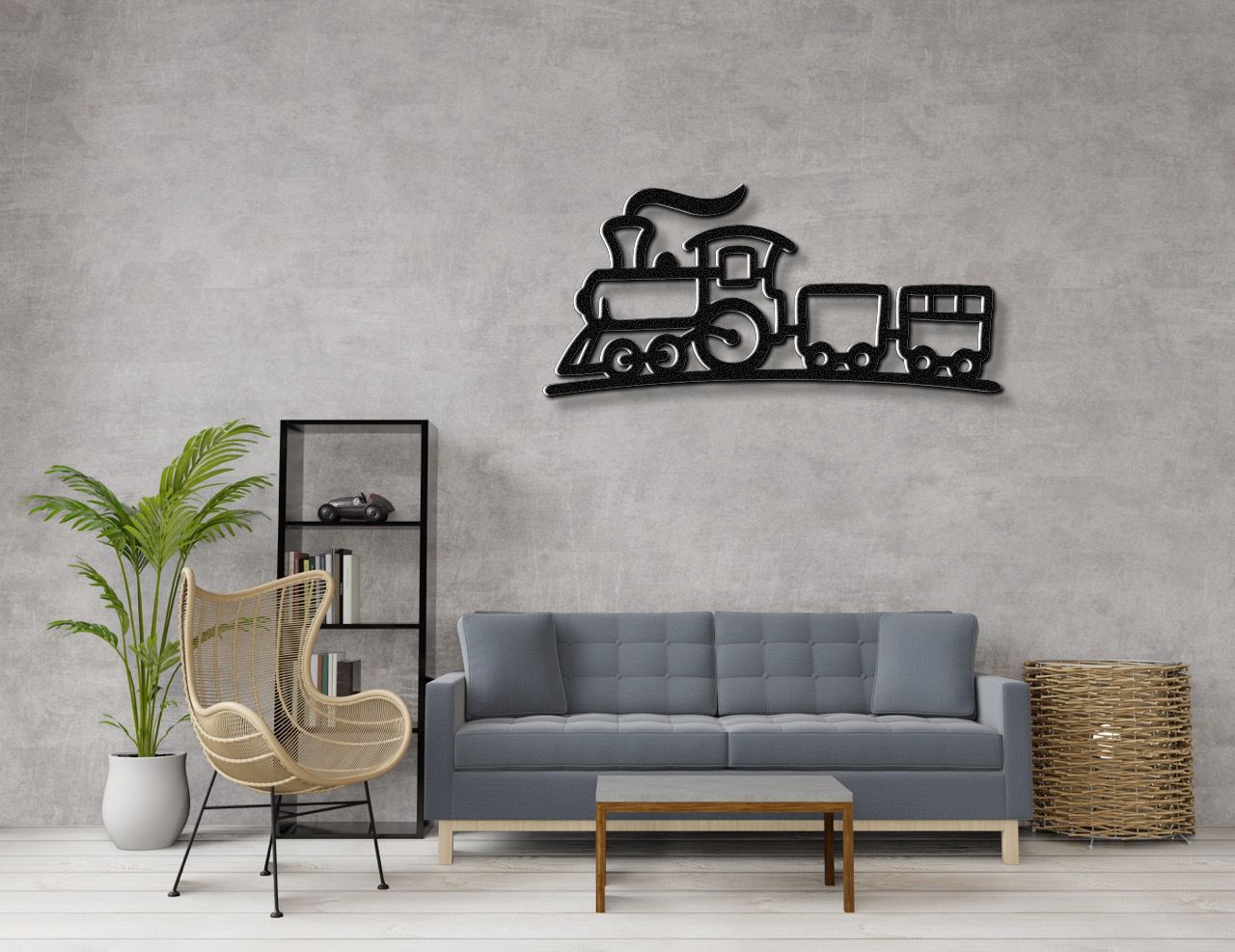 Train Metal Wall Art