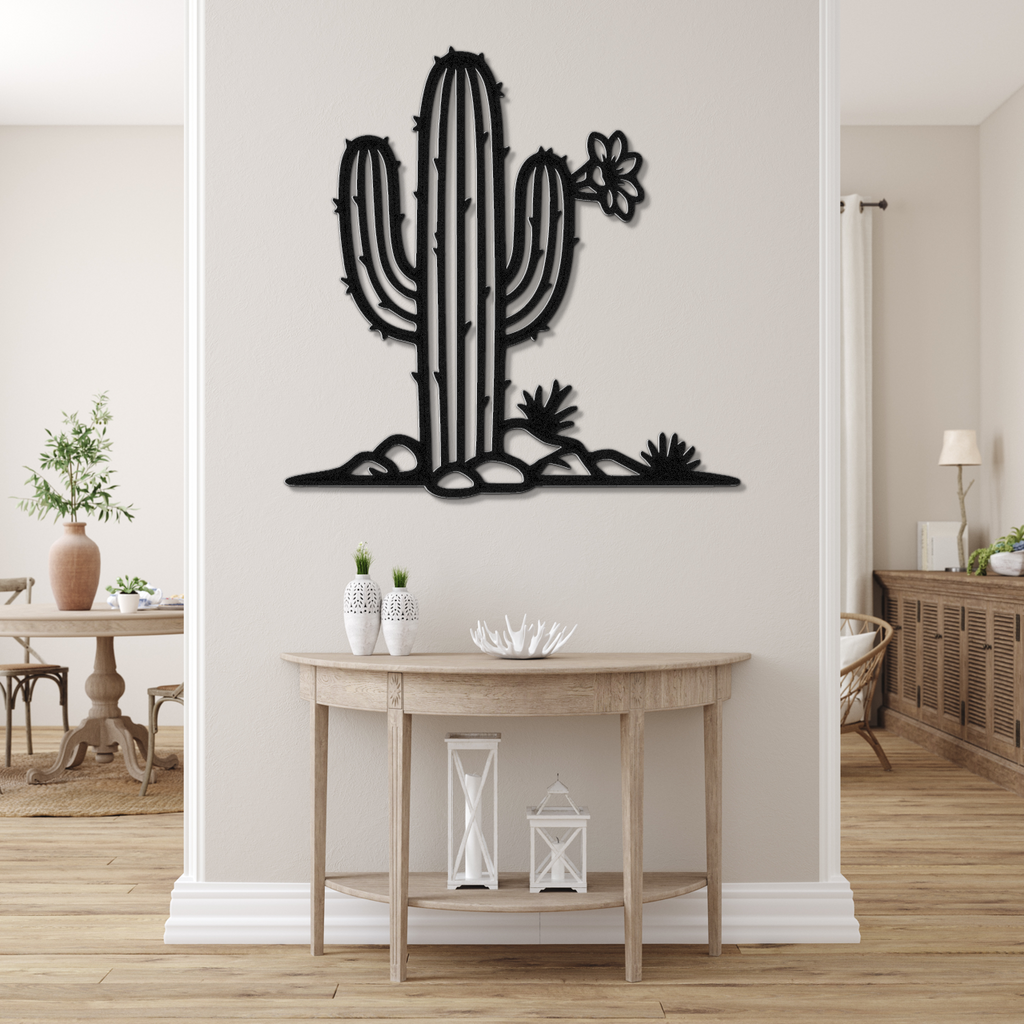 Saguaro Cactus Metal Wall Art