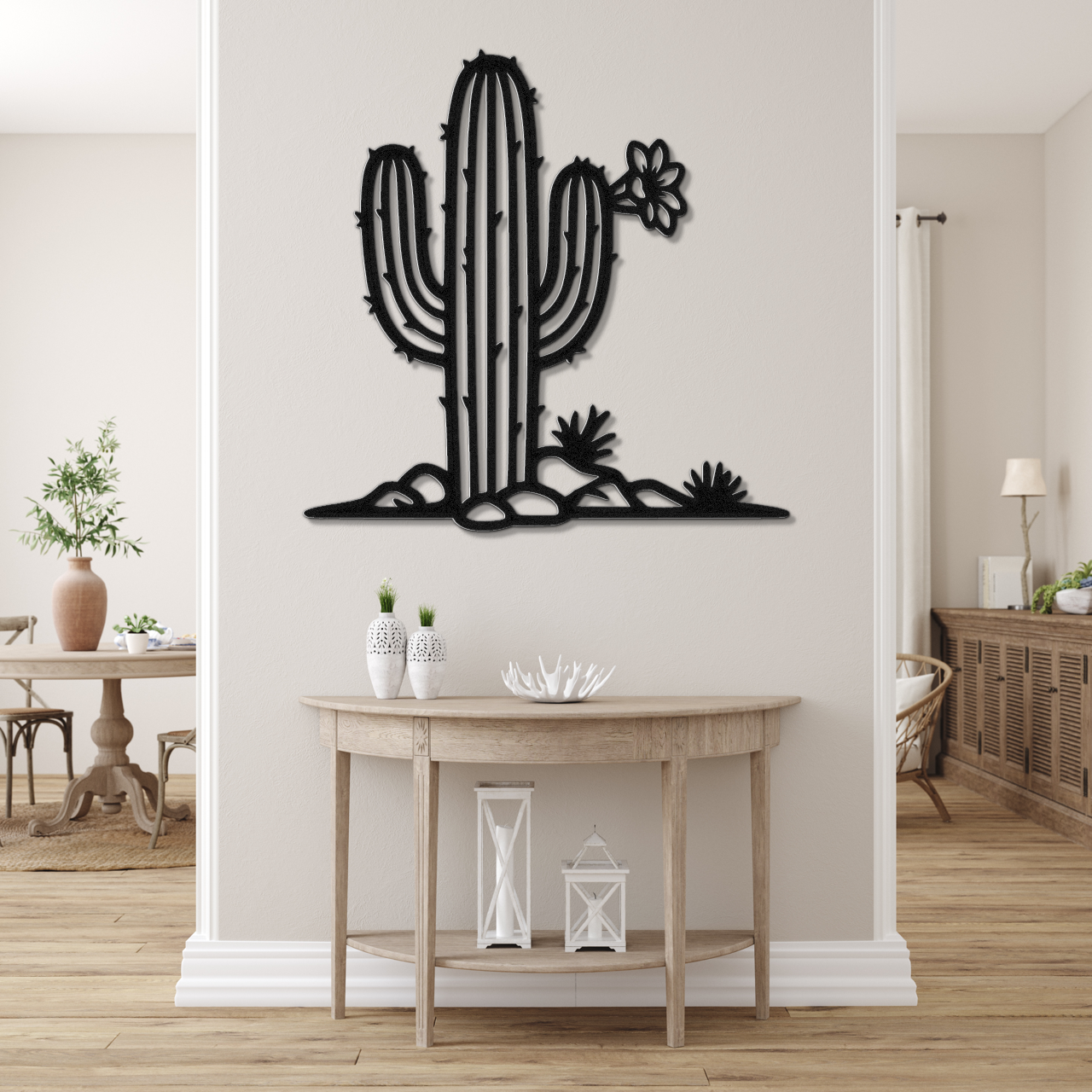 Saguaro Cactus Metal Wall Art