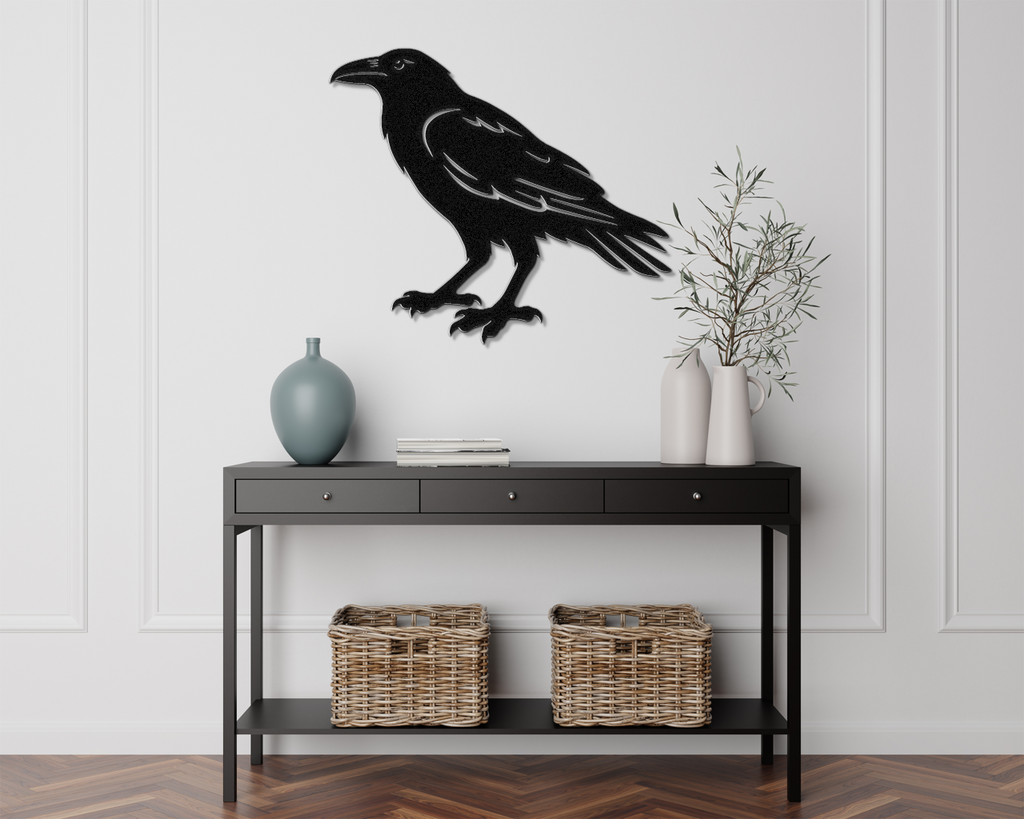 Raven Metal Wall Art