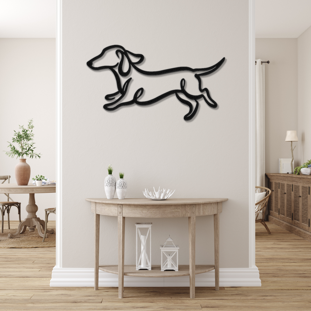 Dachshund Metal Wall Art