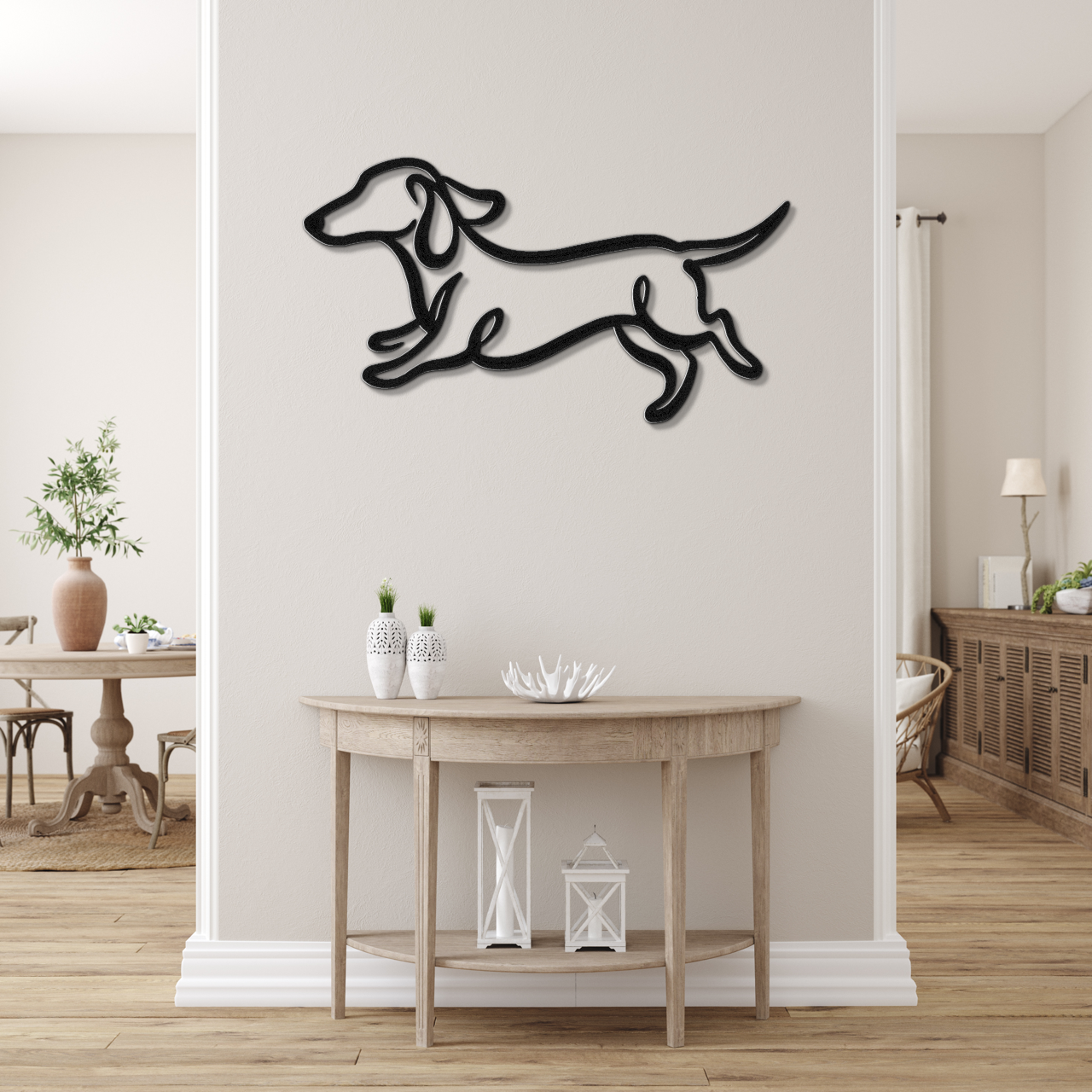 Dachshund Metal Wall Art