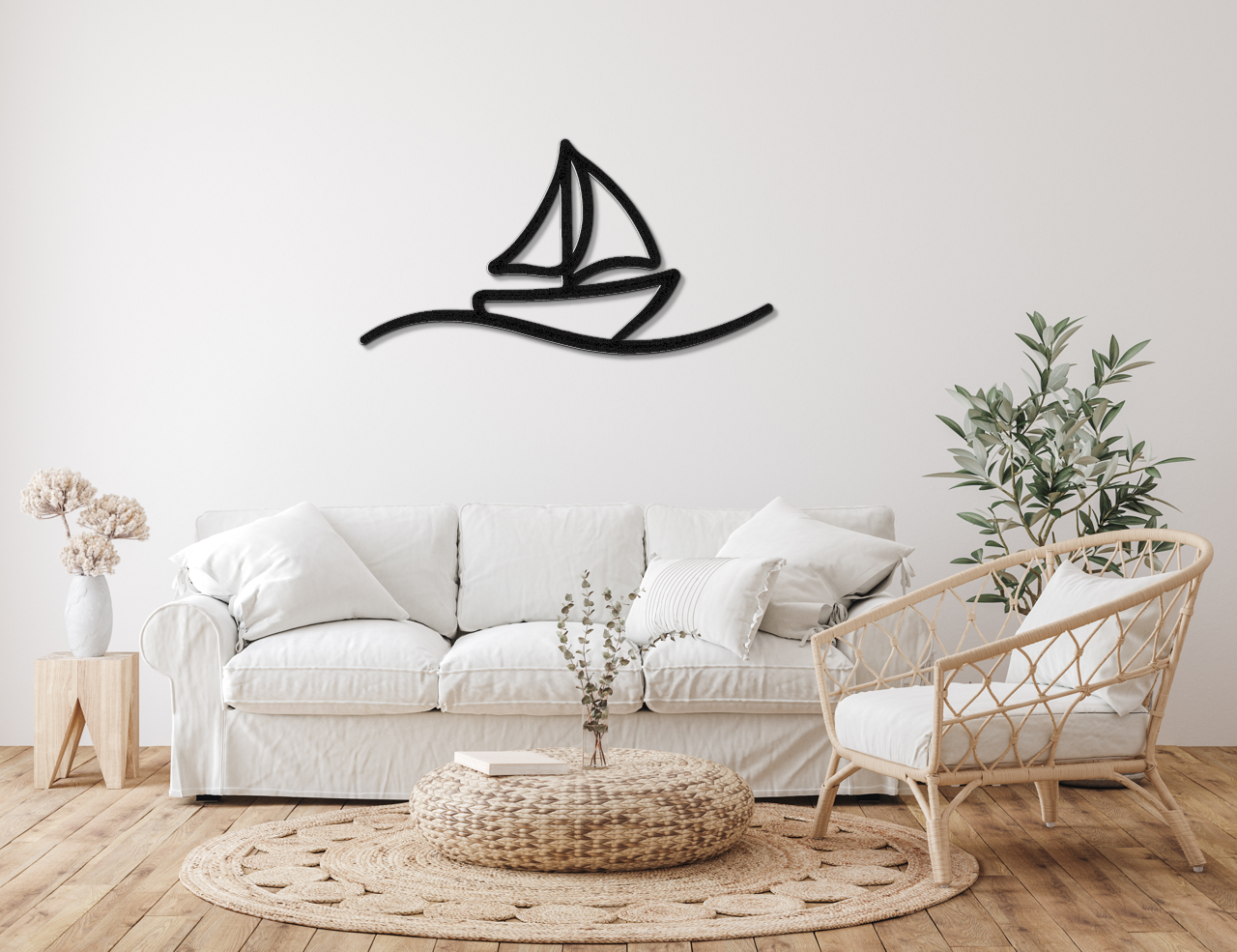 Sailboat Metal Wall Art