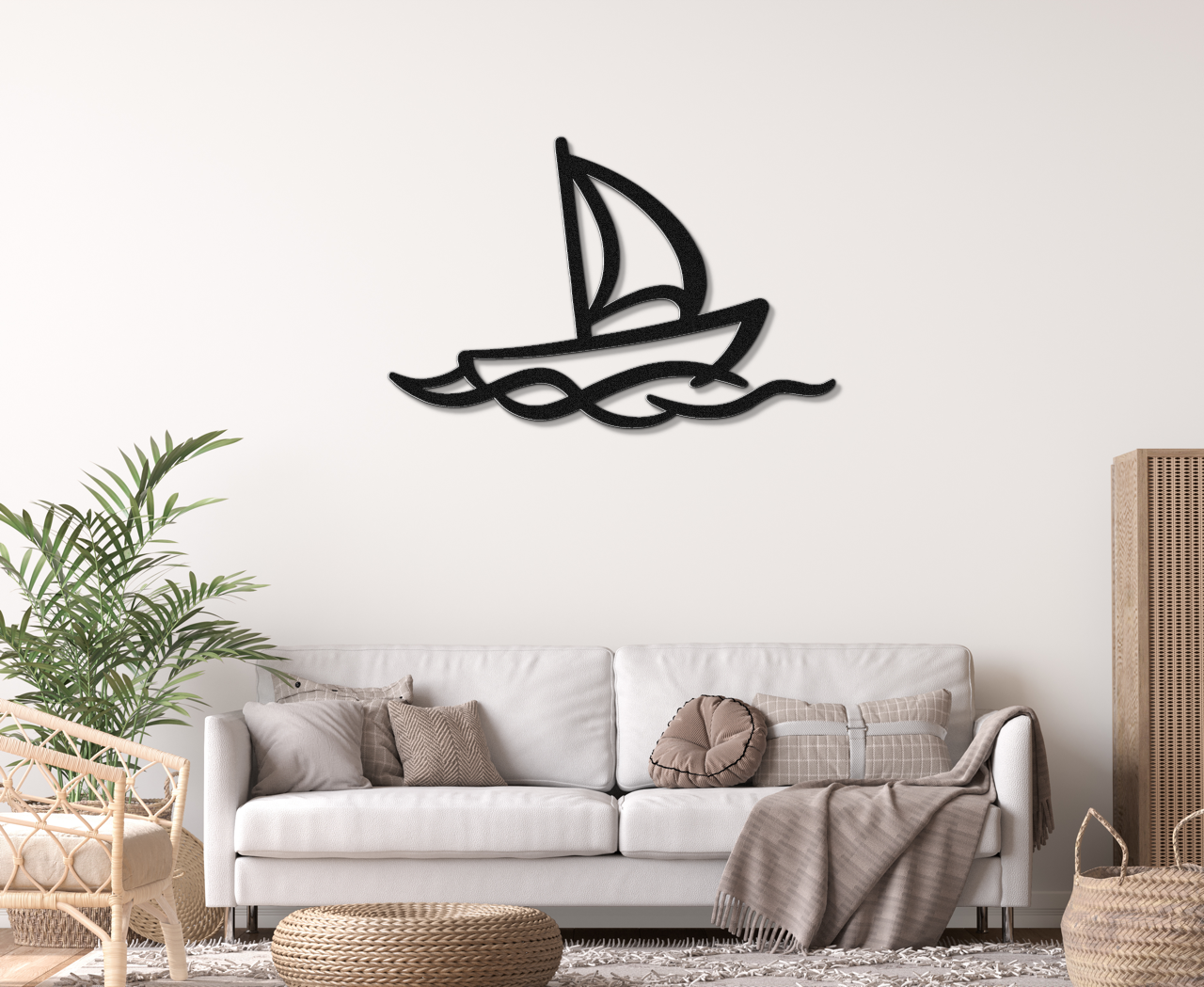 Sailboat Metal Wall Art