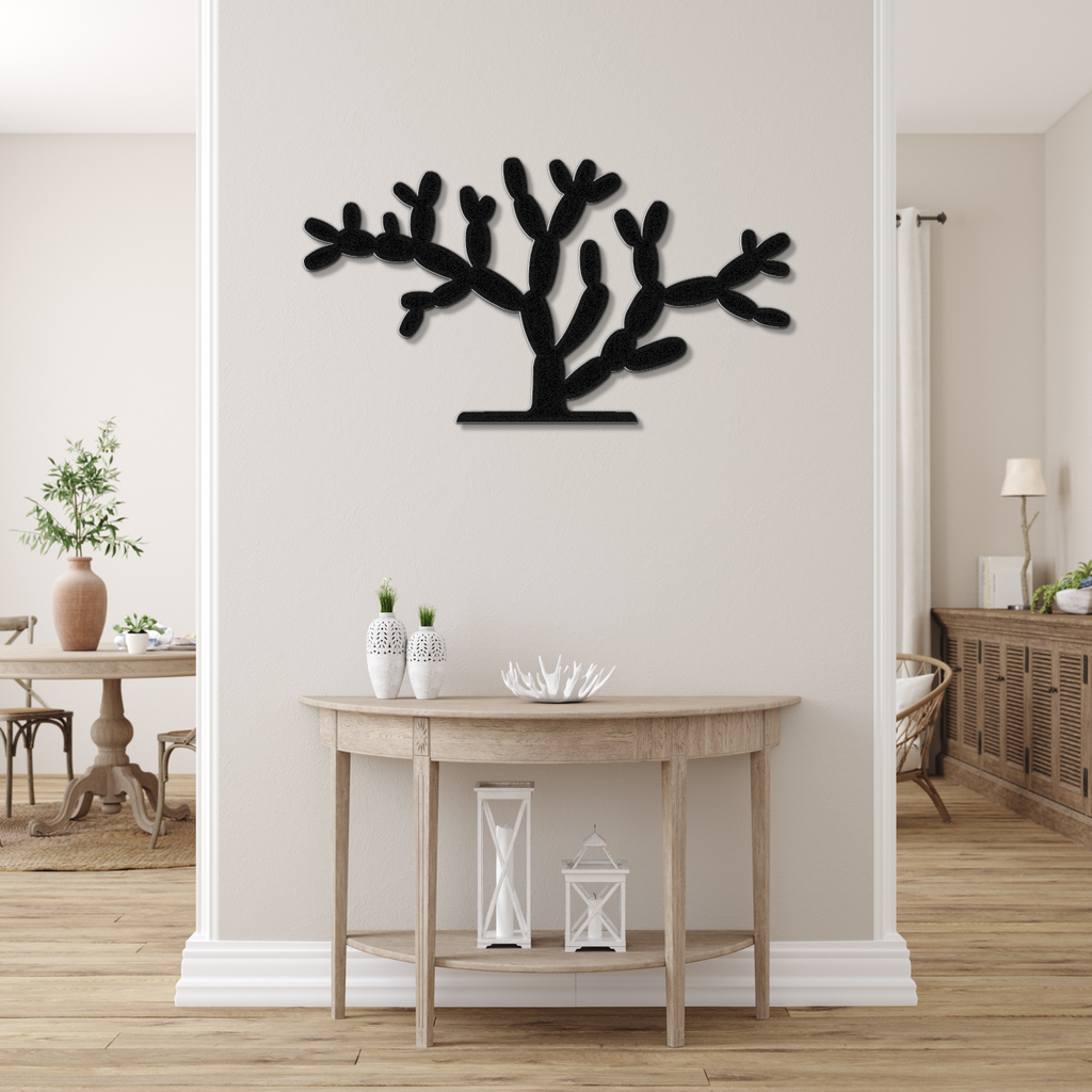 Cholla Cactus Metal Wall Art