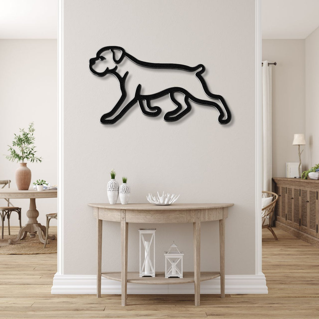 Boxer Dog Metal Wall Art