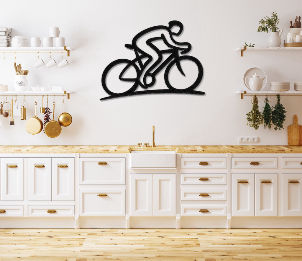 Cycling Metal Wall Art