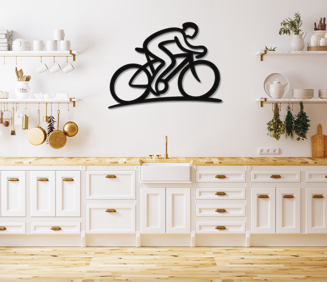 Cycling Metal Wall Art