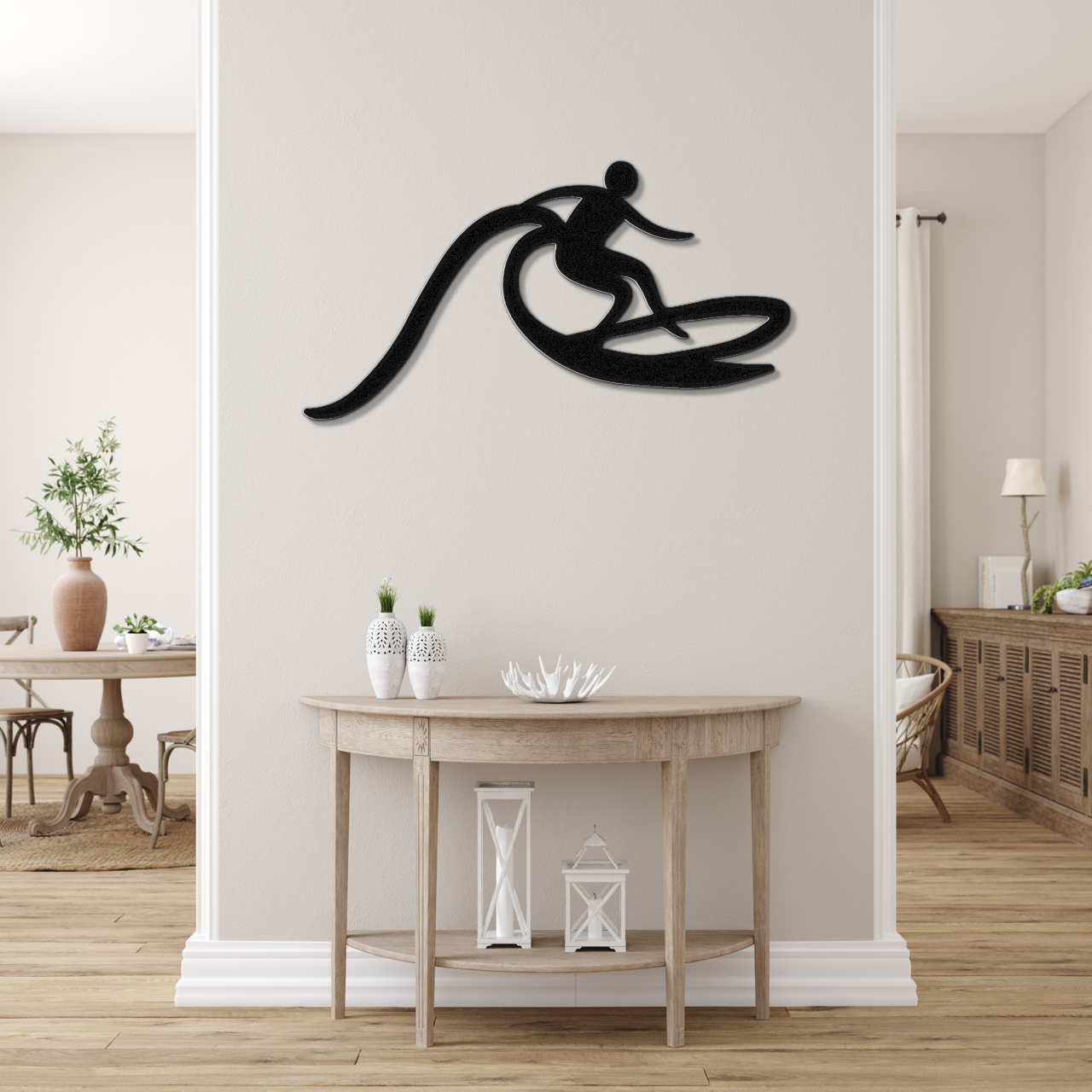 Surfer Metal Wall Art