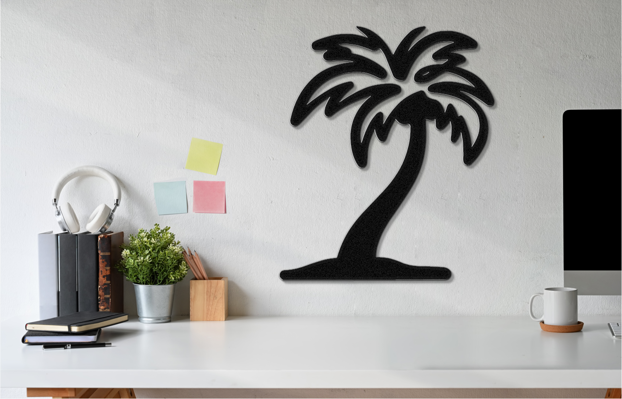 Palm Tree Metal Wall Art