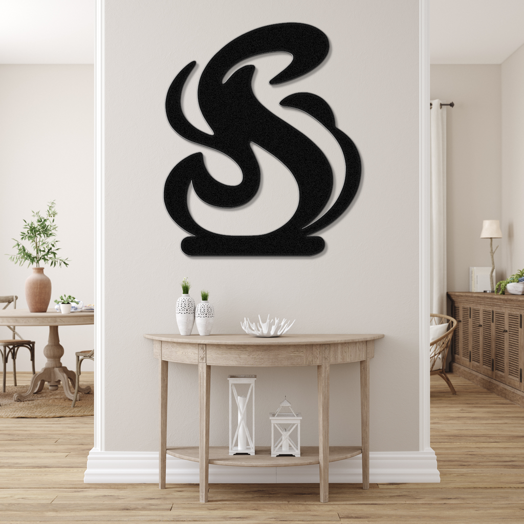 Abstract Fire Metal Wall Art