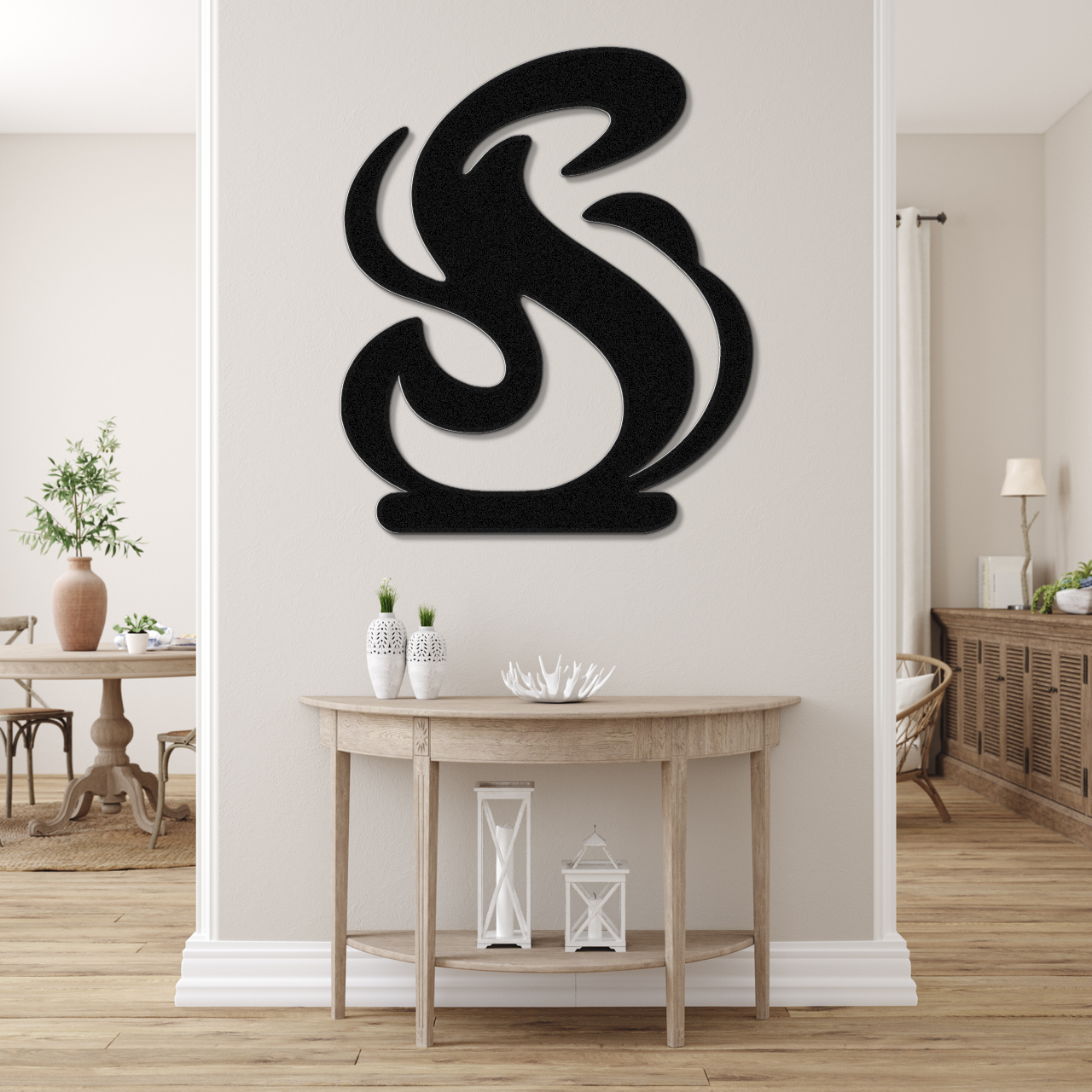 Abstract Fire Metal Wall Art