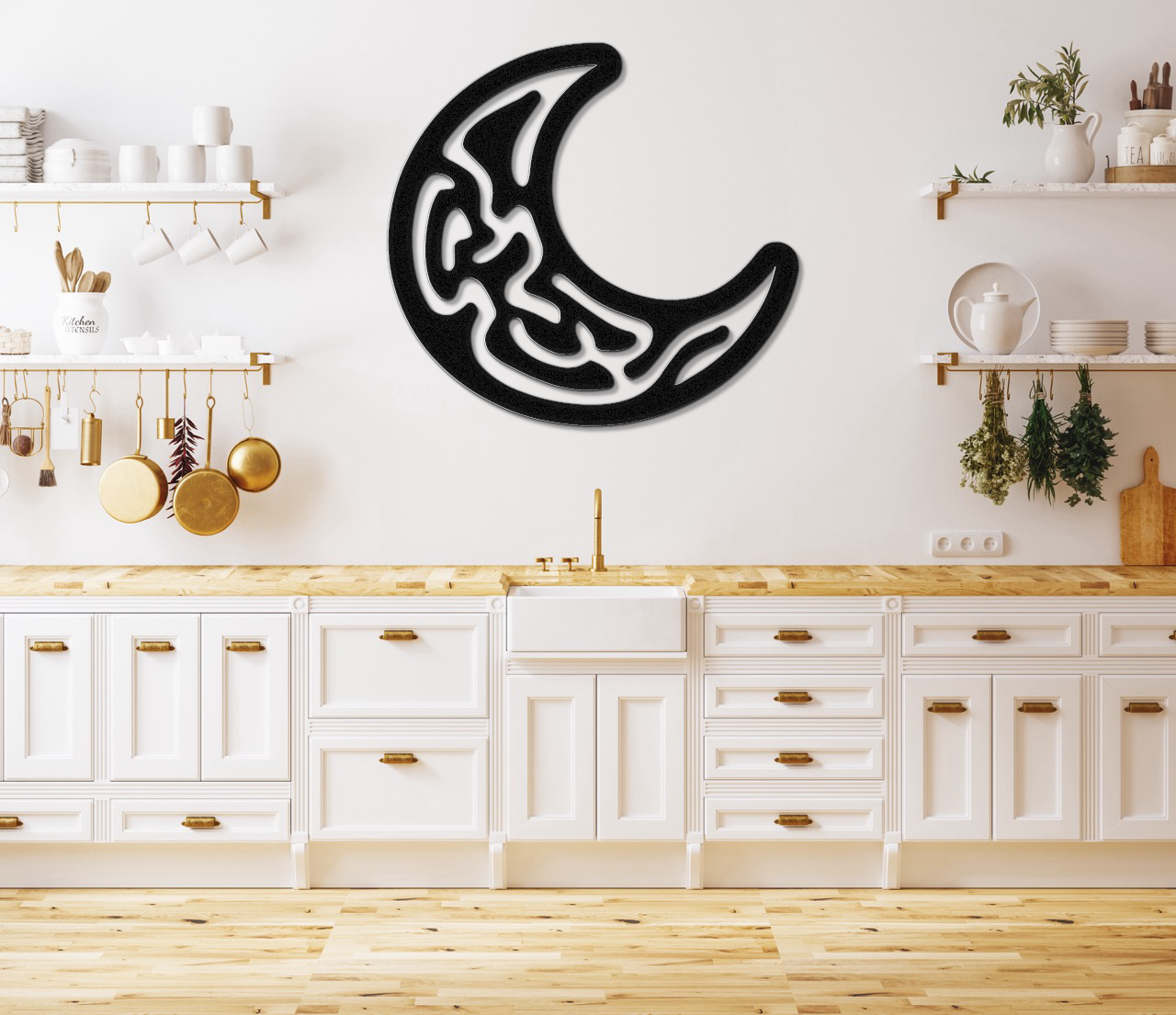 Moon Metal Wall Art