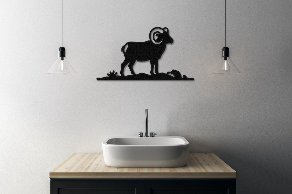 Bighorn Sheep Metal Wall Art