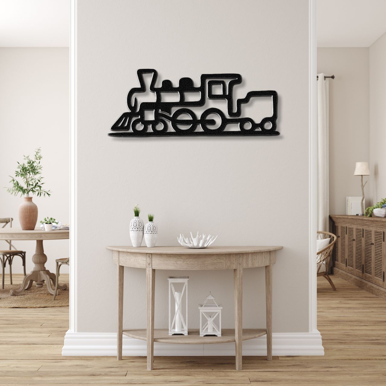 Train Metal Wall Art