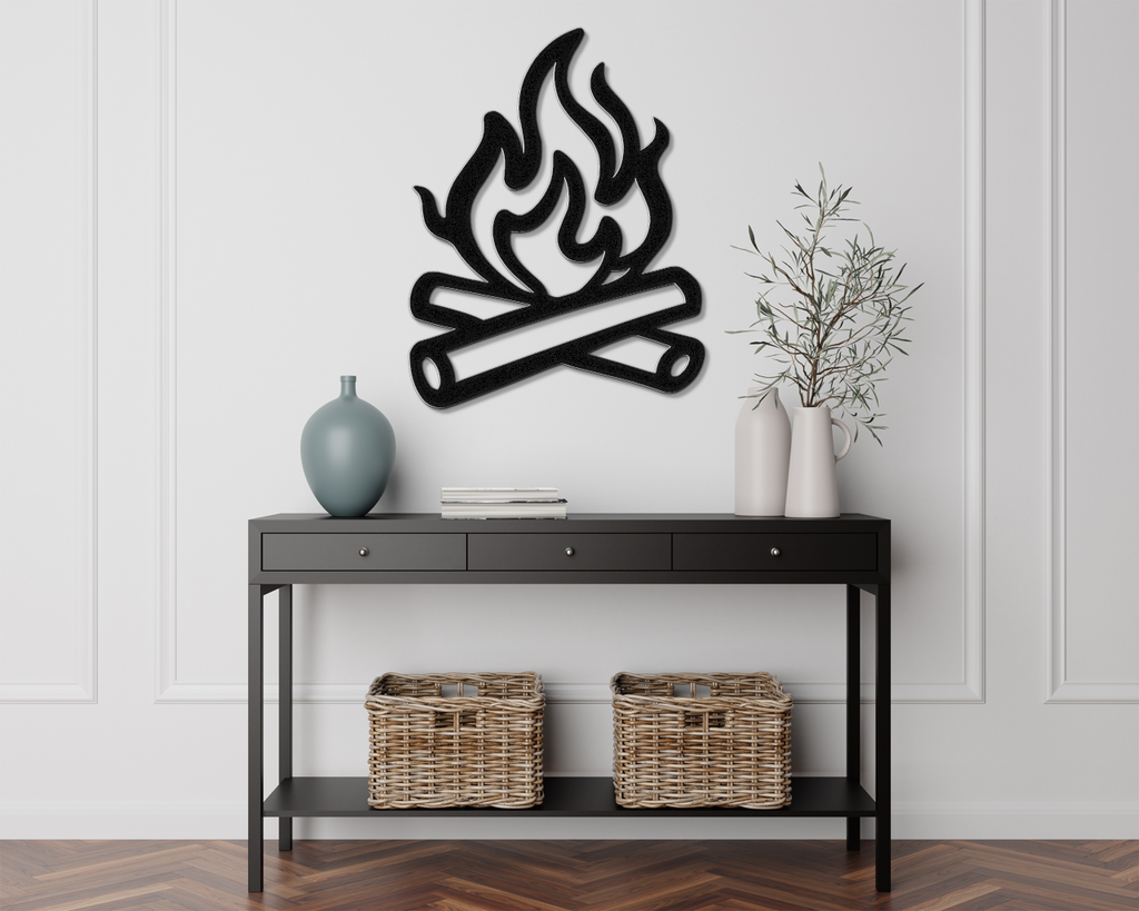 Campfire Metal Wall Art
