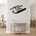 Snowboarding Metal Wall Art
