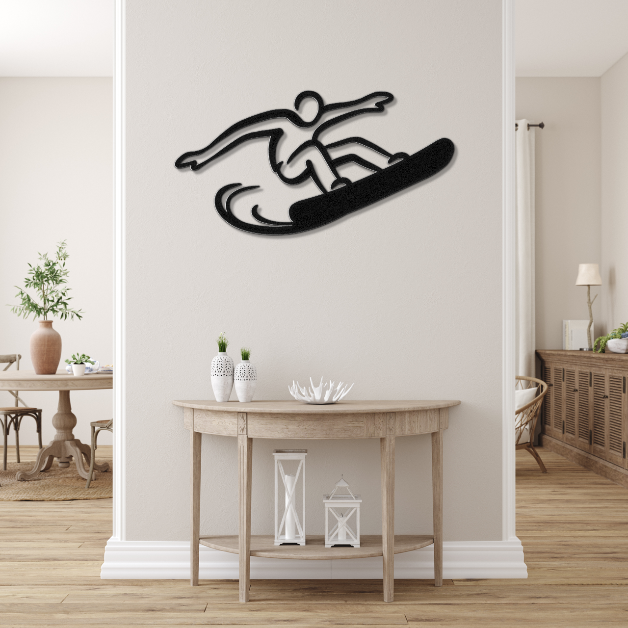 Snowboarding Metal Wall Art