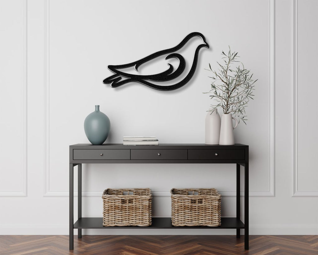 Pigeon Metal Wall Art