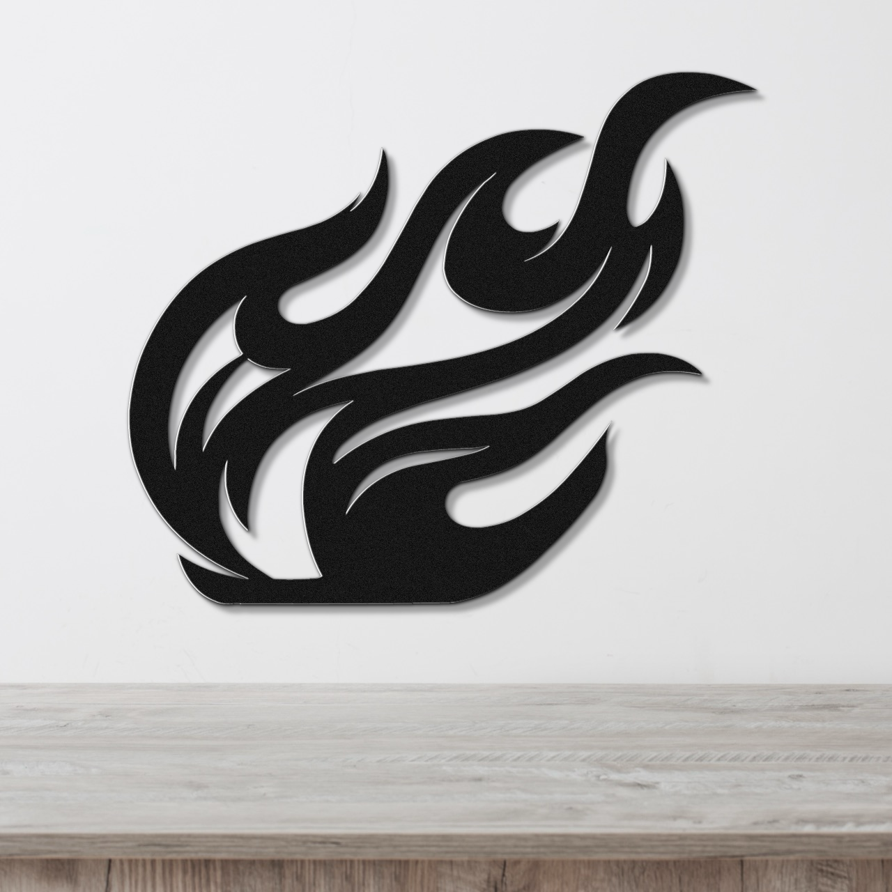 Abstract Fire Metal Wall Art