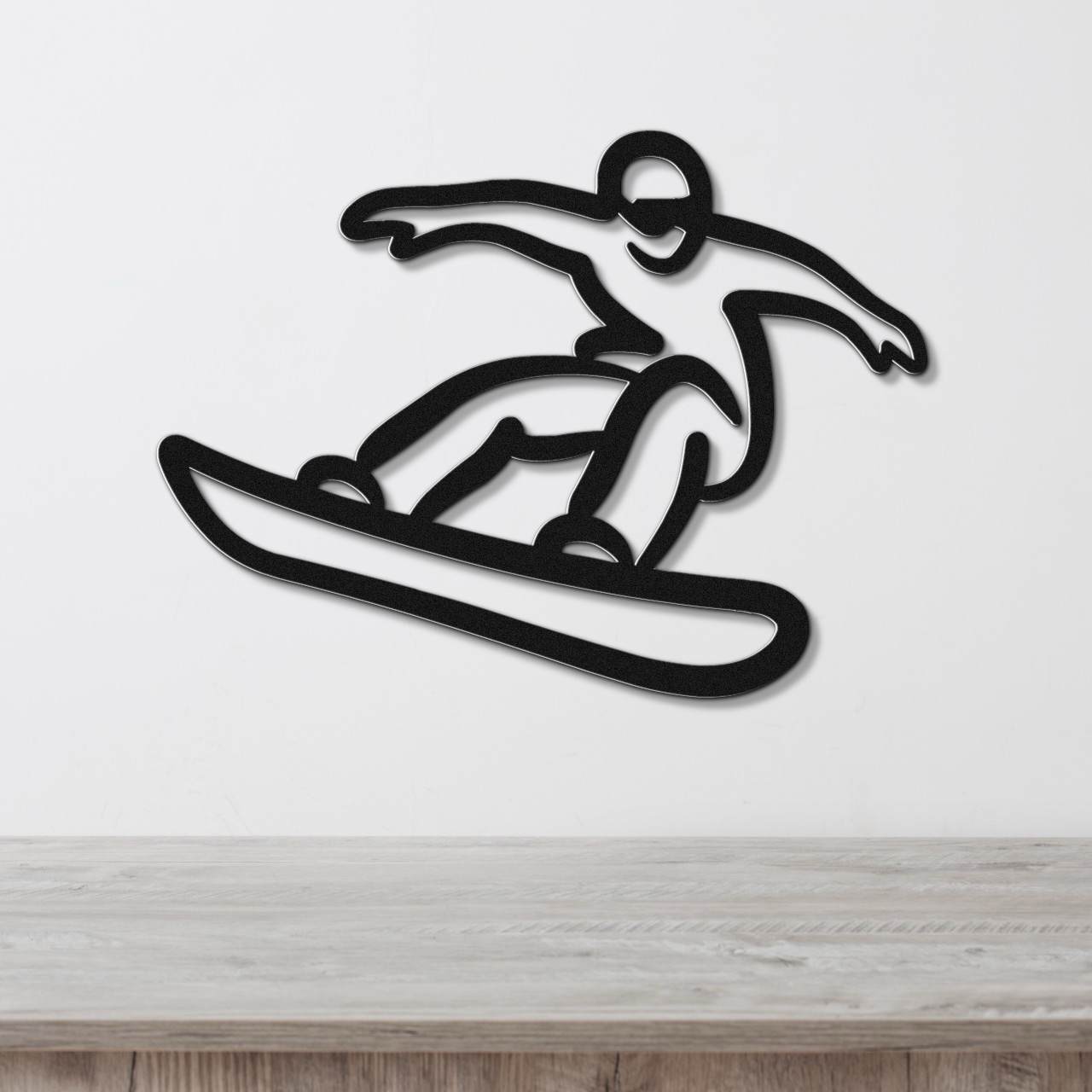 Snowboarding Metal Wall Art