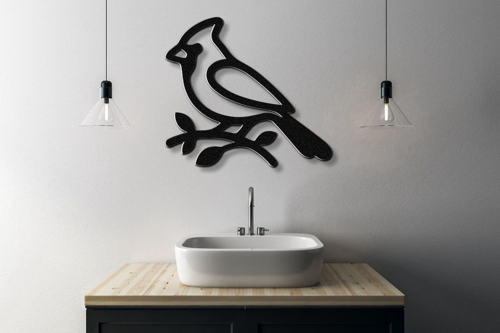 Cardinal Metal Wall Art