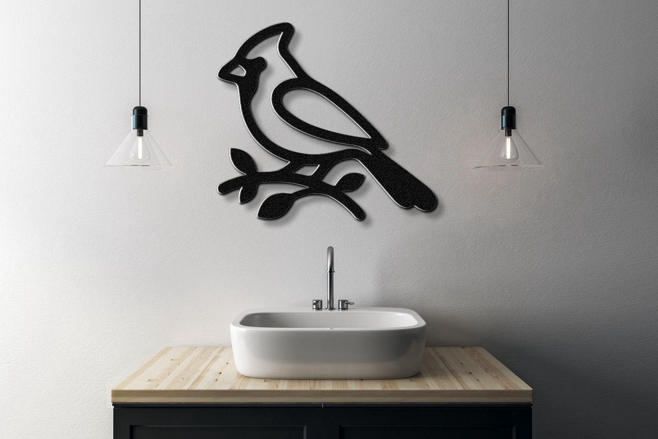 Cardinal Metal Wall Art