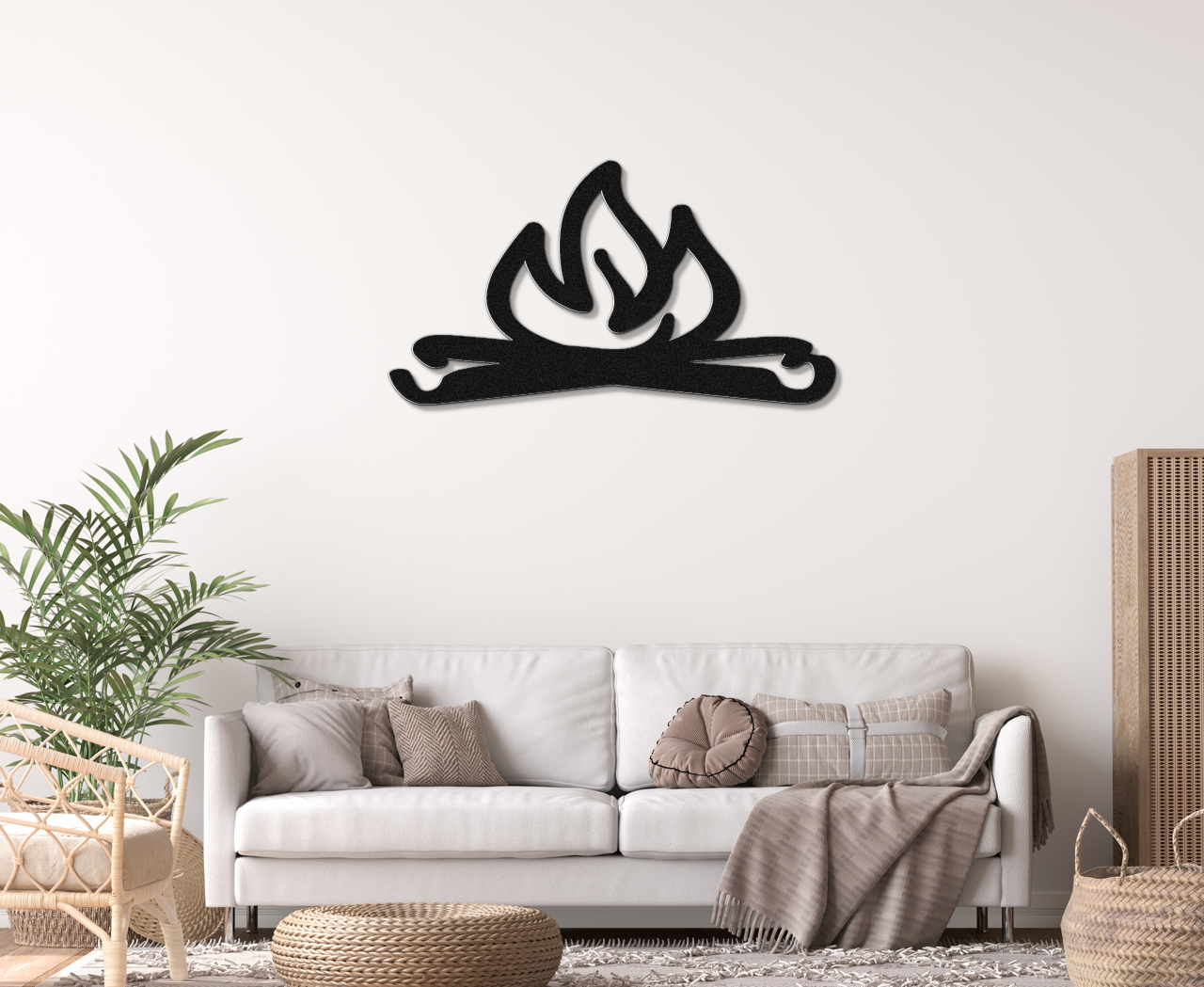 Campfire Metal Wall Art