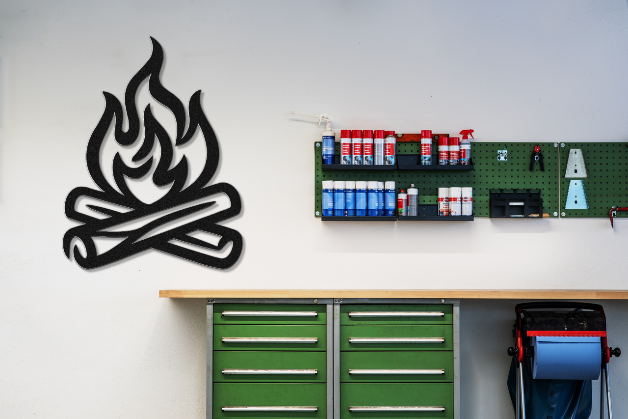 Campfire Metal Wall Art