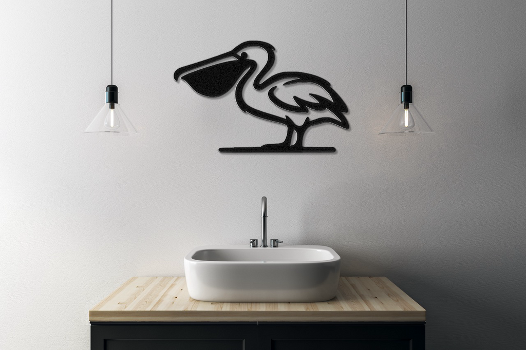 Pelican Metal Wall Art