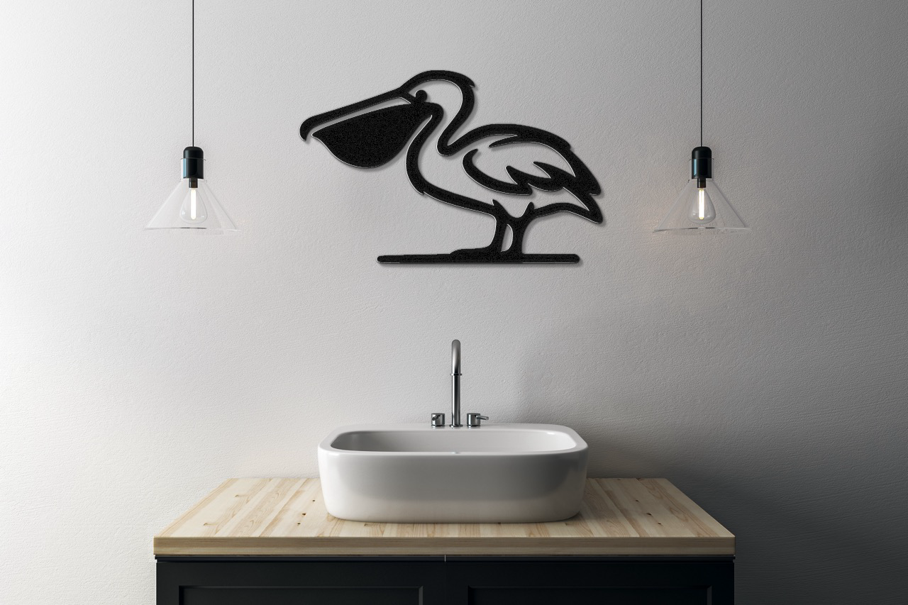 Pelican Metal Wall Art