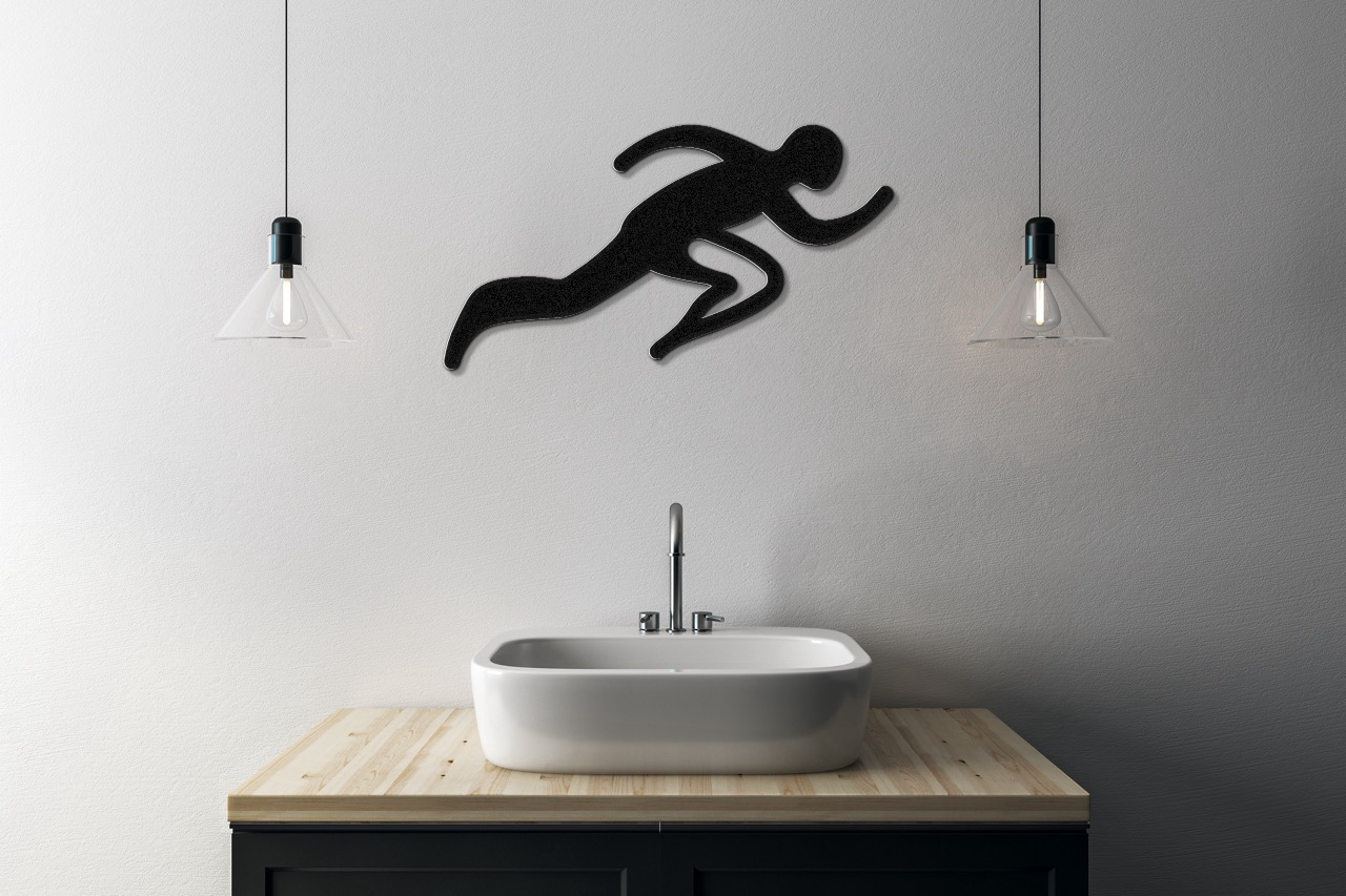 Runner Metal Wall Art