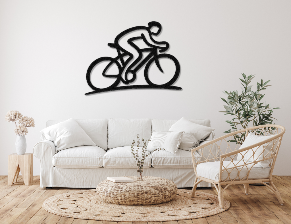 Cycling Metal Wall Art