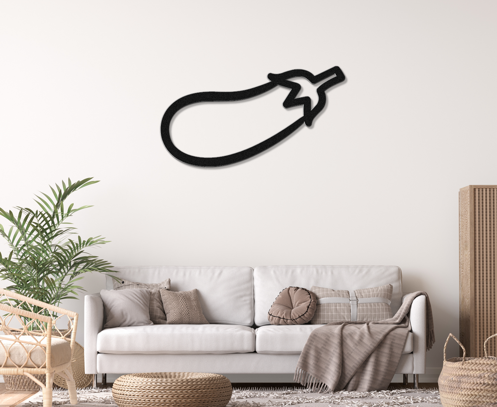 Eggplant Metal Wall Art