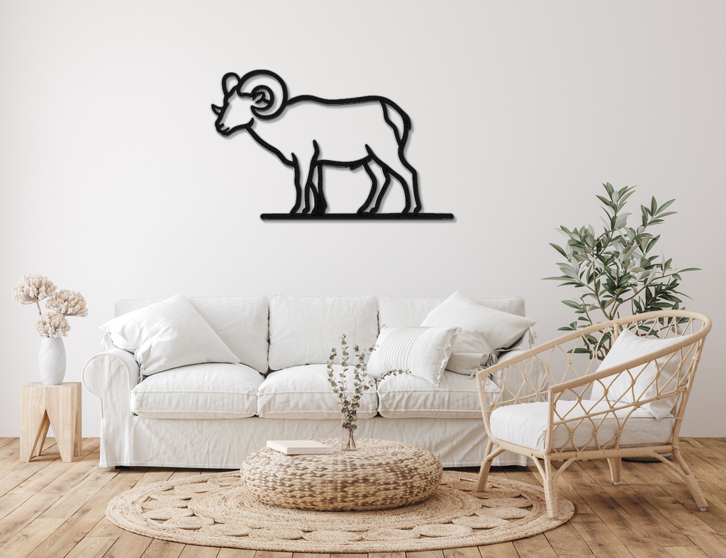 Bighorn Sheep Metal Wall Art