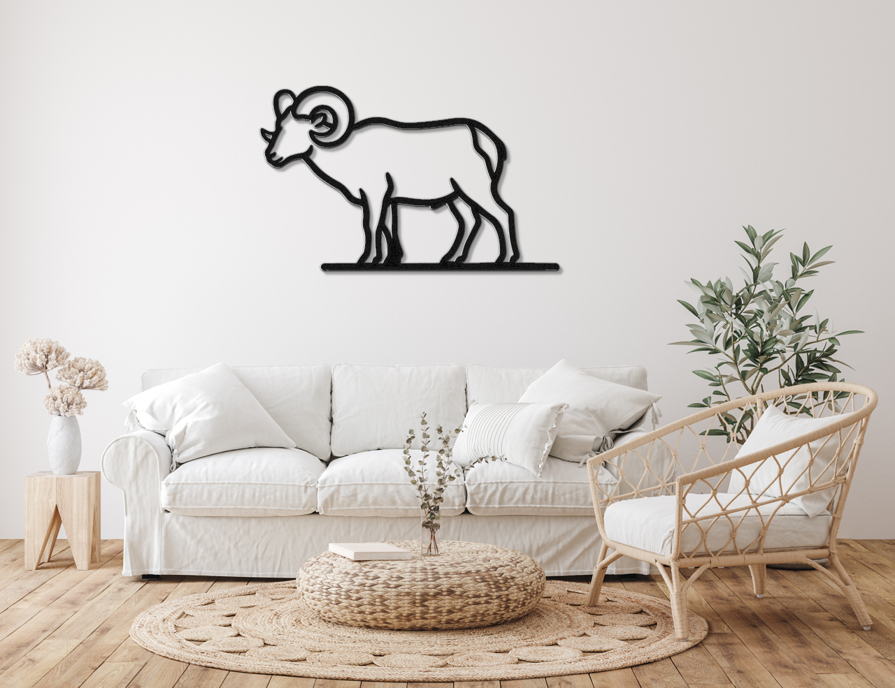 Bighorn Sheep Metal Wall Art