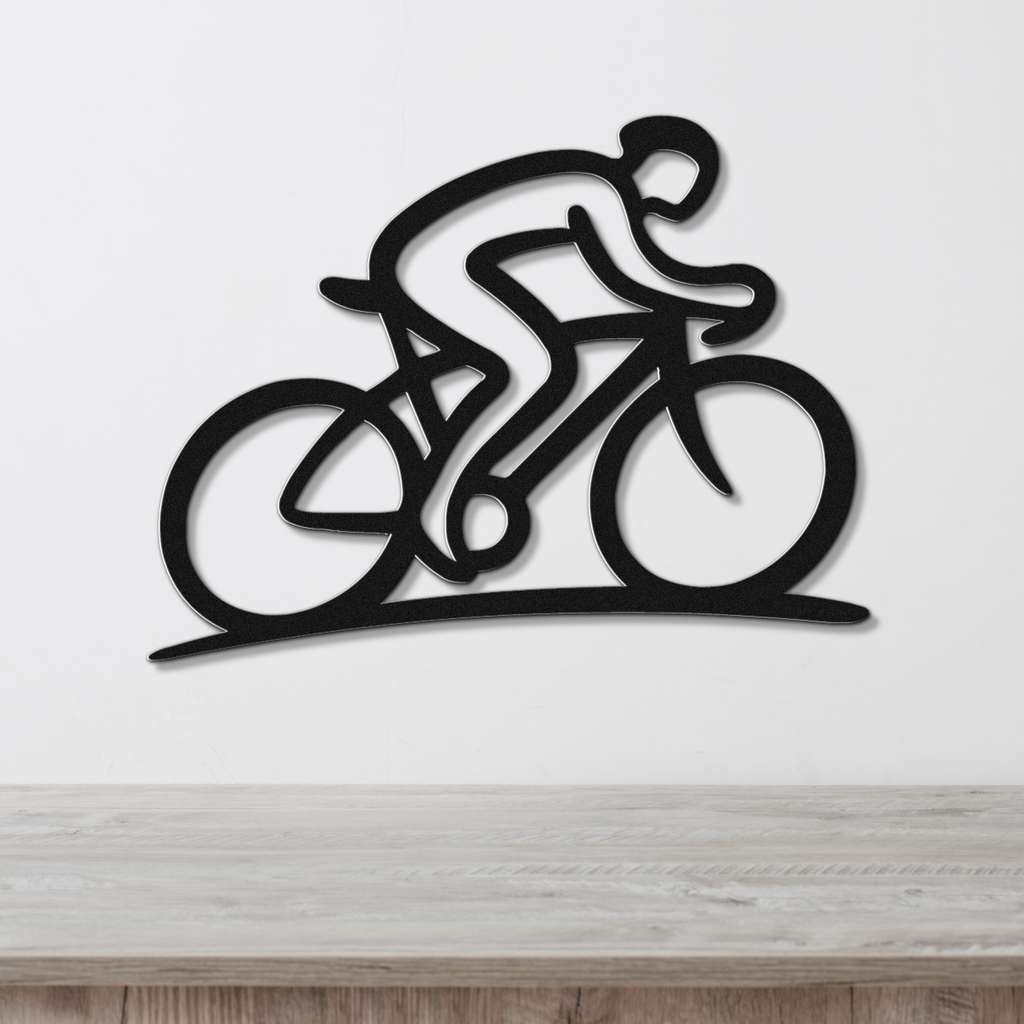 Cycling Metal Wall Art