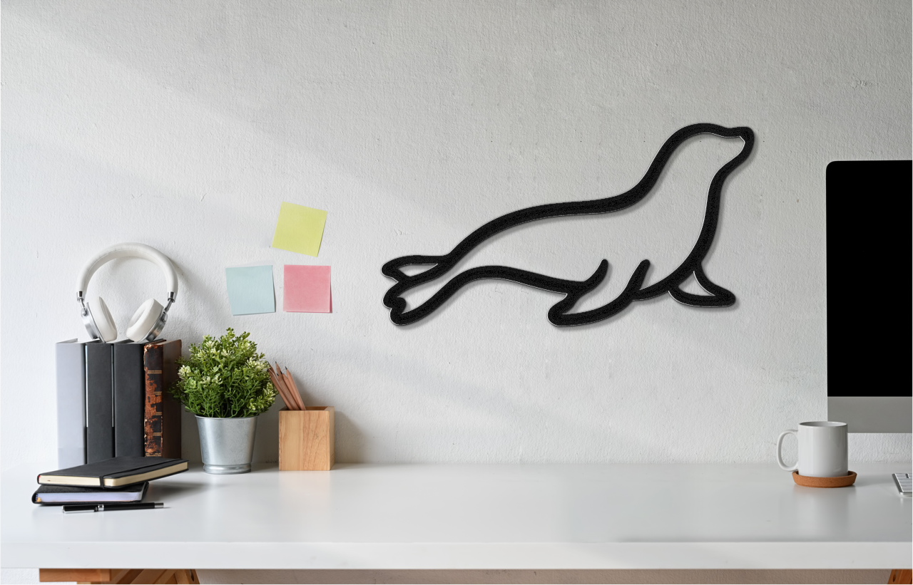 Sea Lion Metal Wall Art