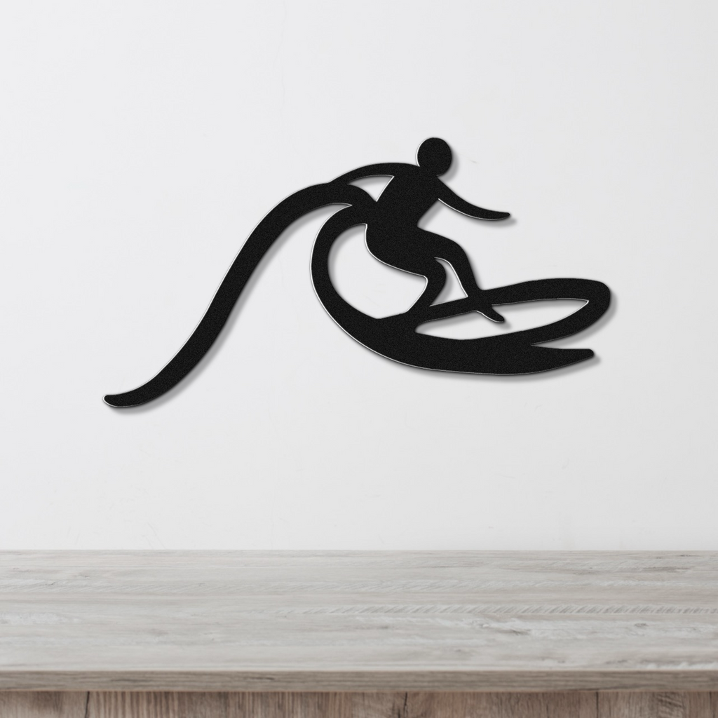 Surfer Metal Wall Art