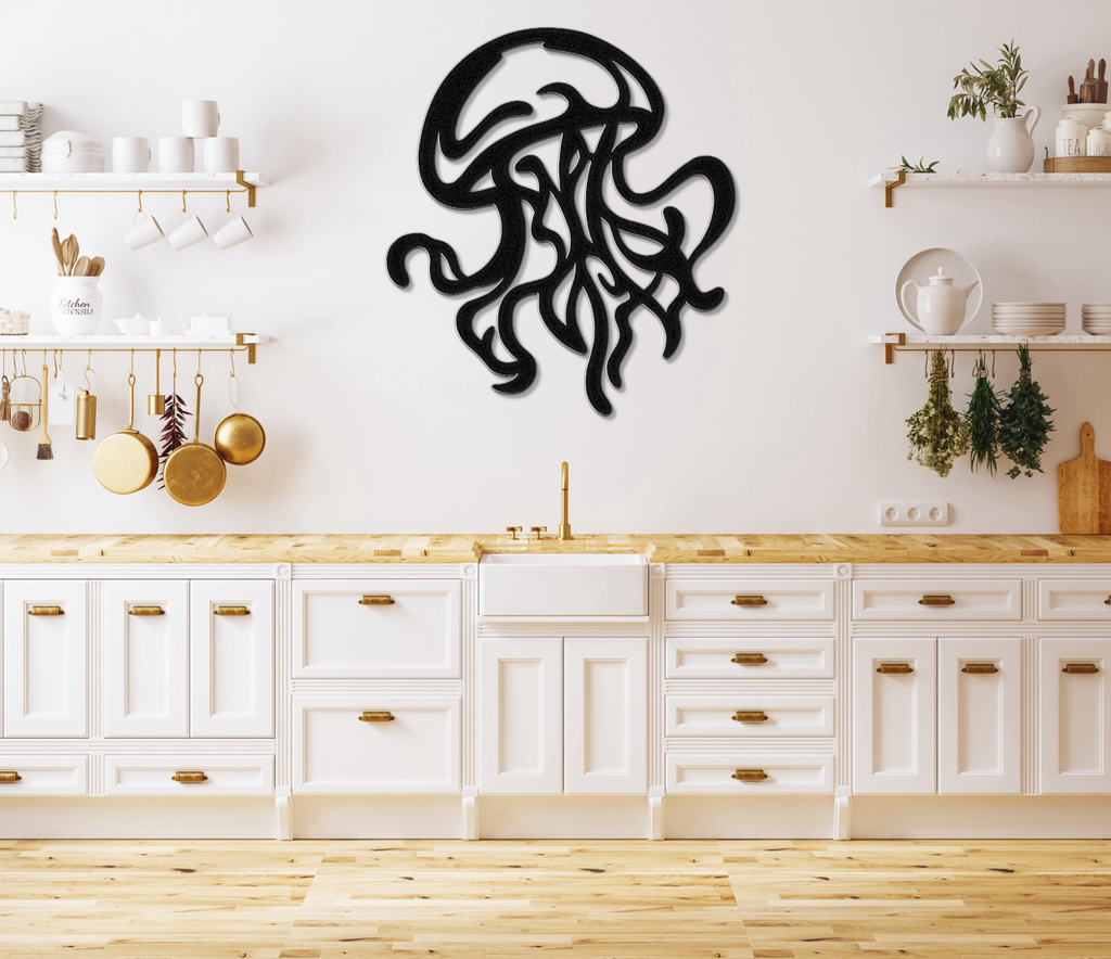 Jellyfish Metal Wall Art